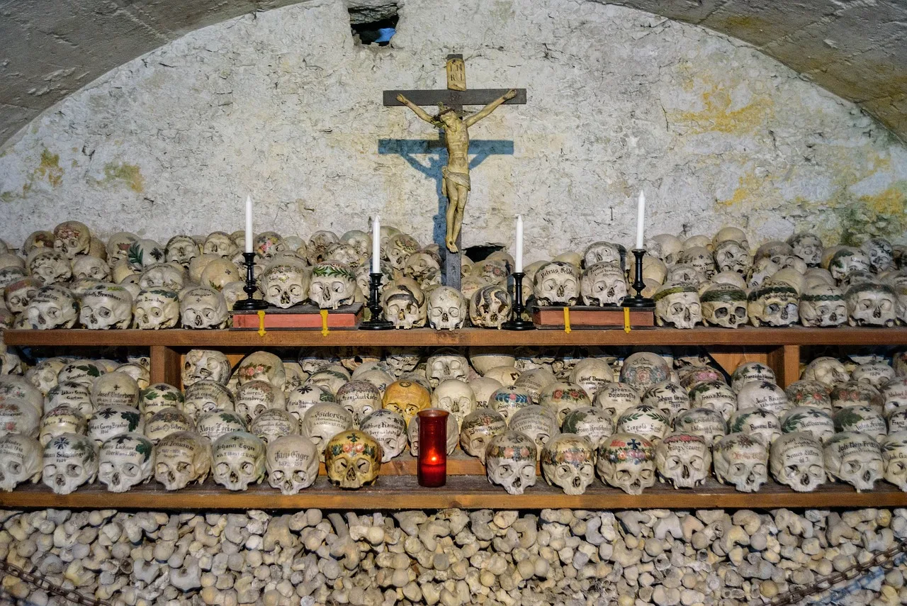 ossuary, bone, skull bones